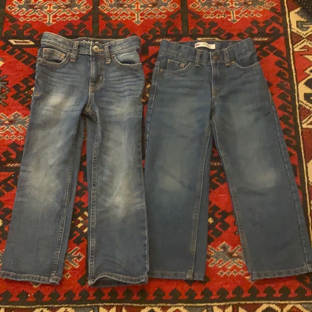 2 pr of boys’ jeans size 5 Cat & Jack, Levi’s 505